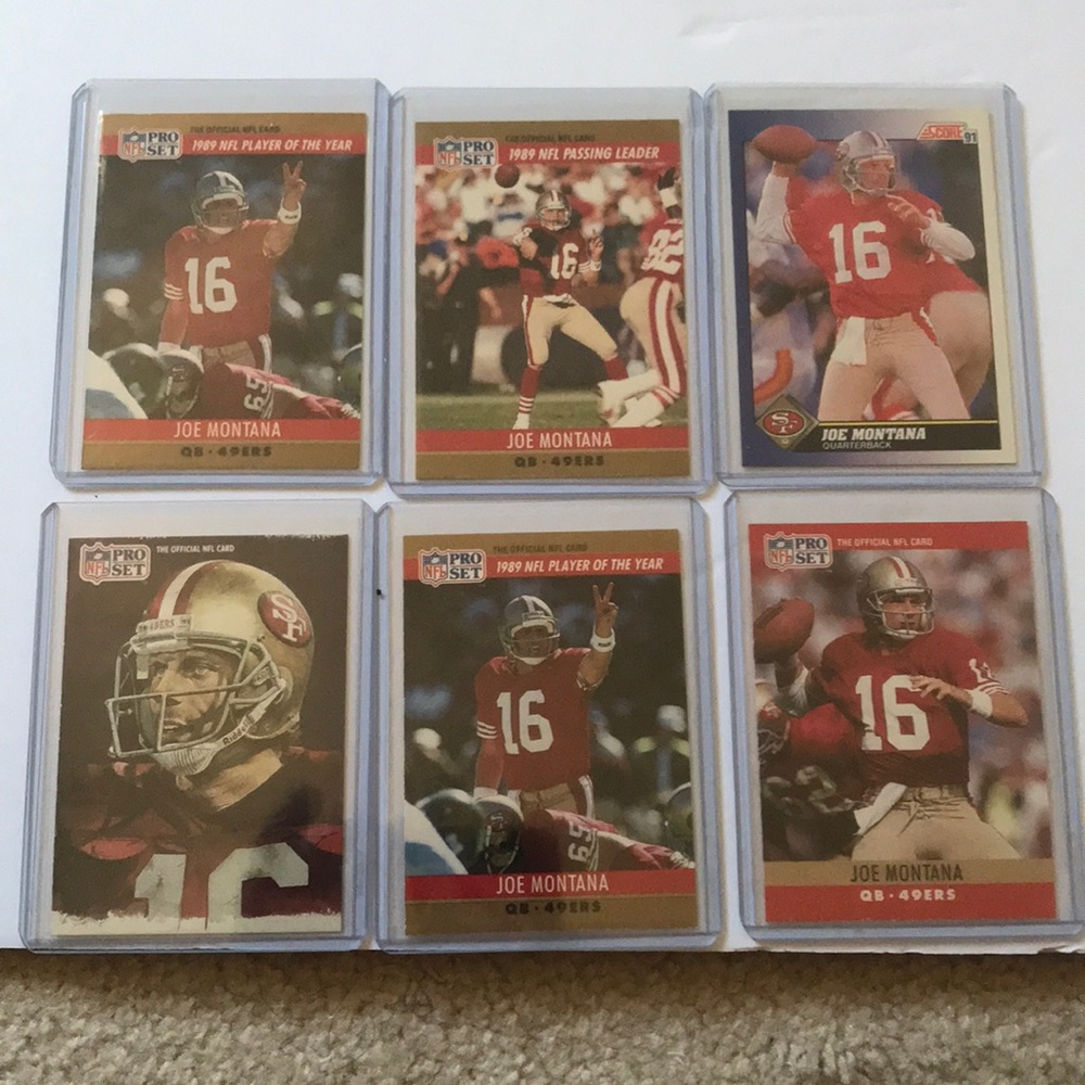Joe Montana Football Cards